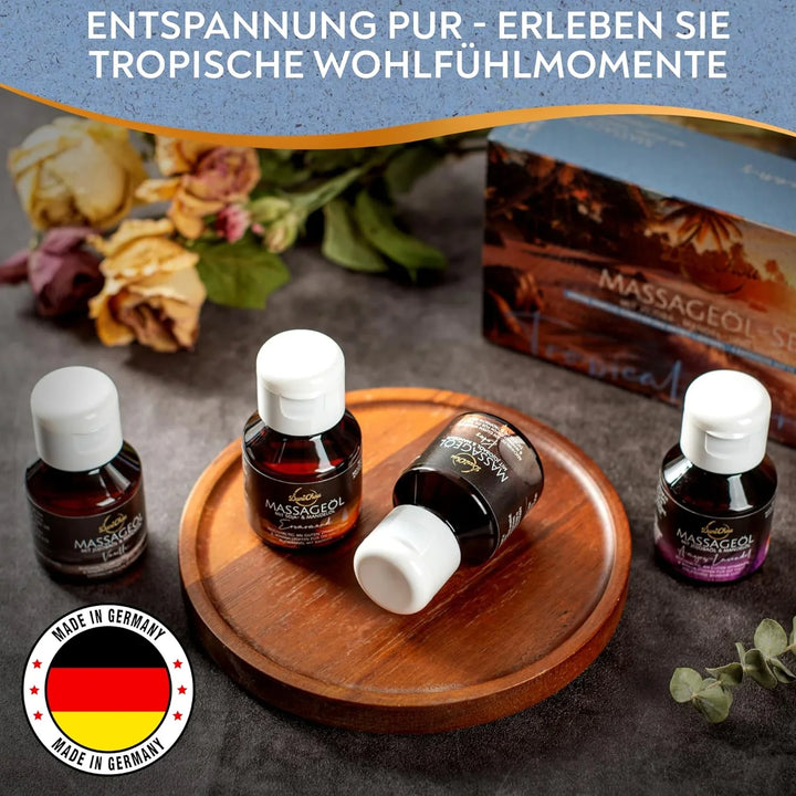 DaniChou Tropical Dreams Massageöl Set 4x 50 ml