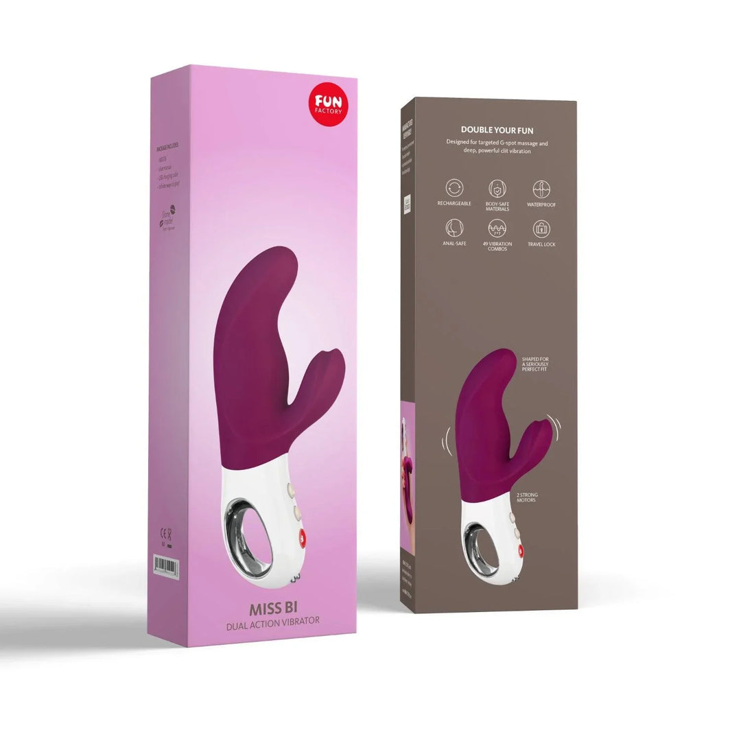Fun Factory Miss Bi Rabbit Vibrator - Grape