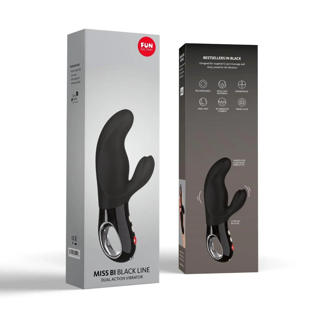 Fun Factory Miss Bi Rabbit Vibrator - Black