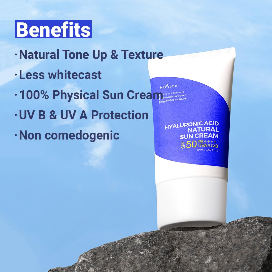 ISNTREE Hyaluronic Acid Natural Sun Cream SPF50 PA++++