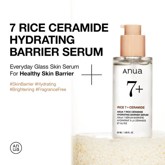 Anua 7 Rice Ceramide Hydrating Barrier Serum 50ml - DaniChou-Store