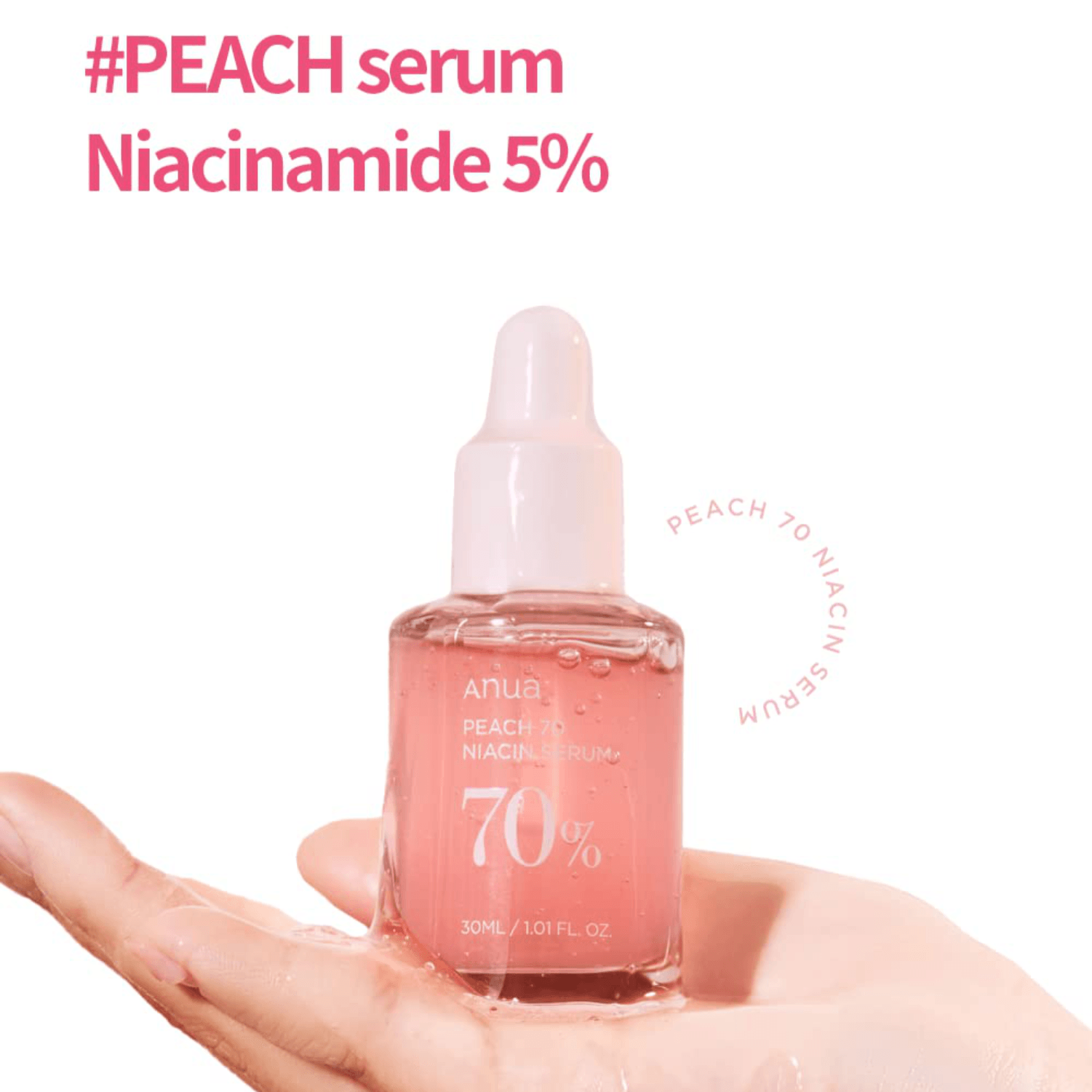 Anua Peach 70 Niacinamide Serum 30 ml - DaniChou-Store