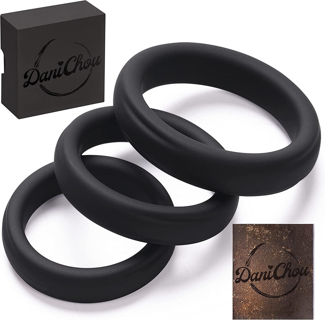 3 tlg. Penisring Set aus Silikon mit Geschenkbox &amp; Infoheft - DaniChou-Store