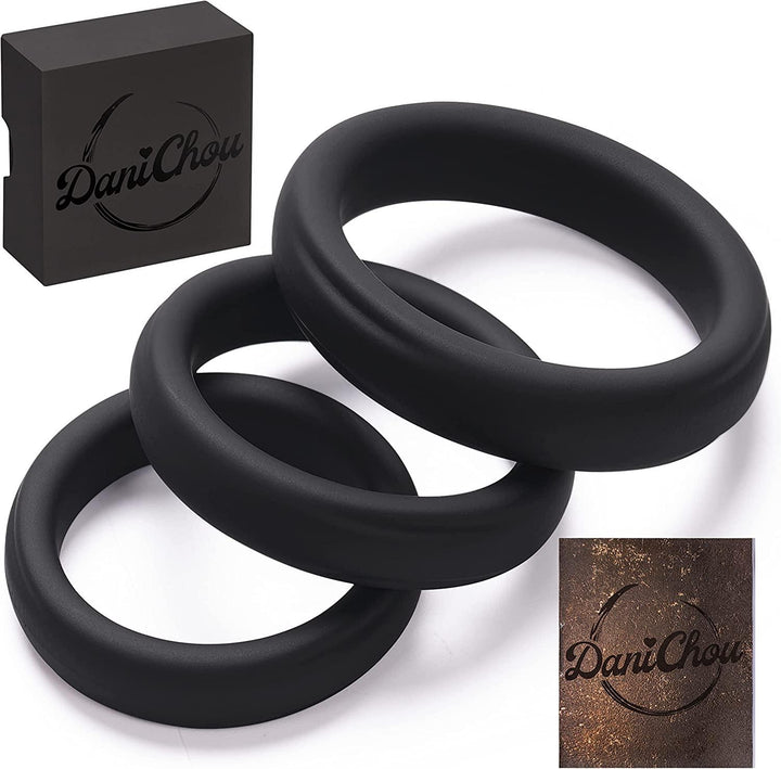 3 tlg. Penisring Set aus Silikon mit Geschenkbox &amp; Infoheft - DaniChou-Store