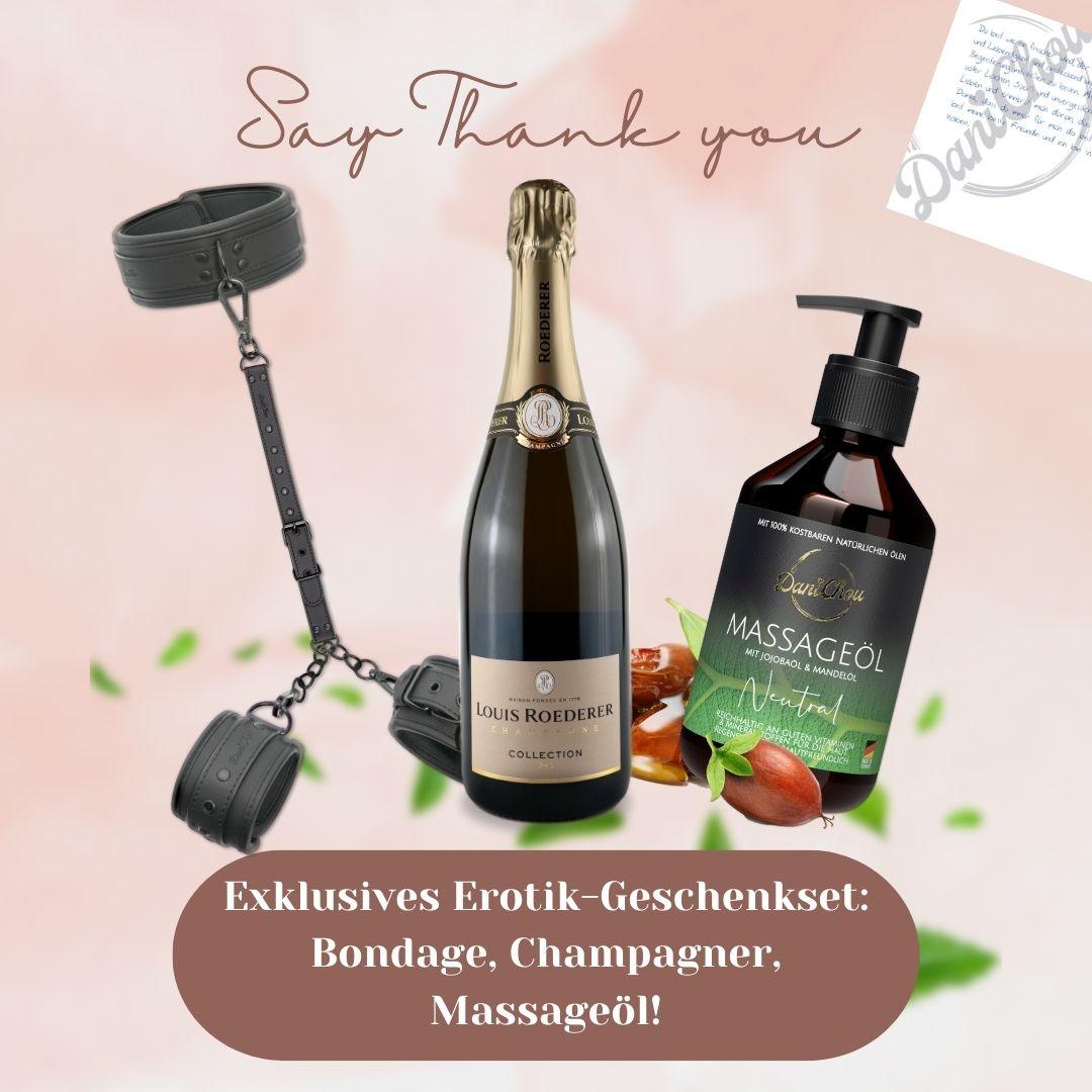 Deluxe-Erlebnis-Set: Champagner, Bondage und Wellness - DaniChou-Store