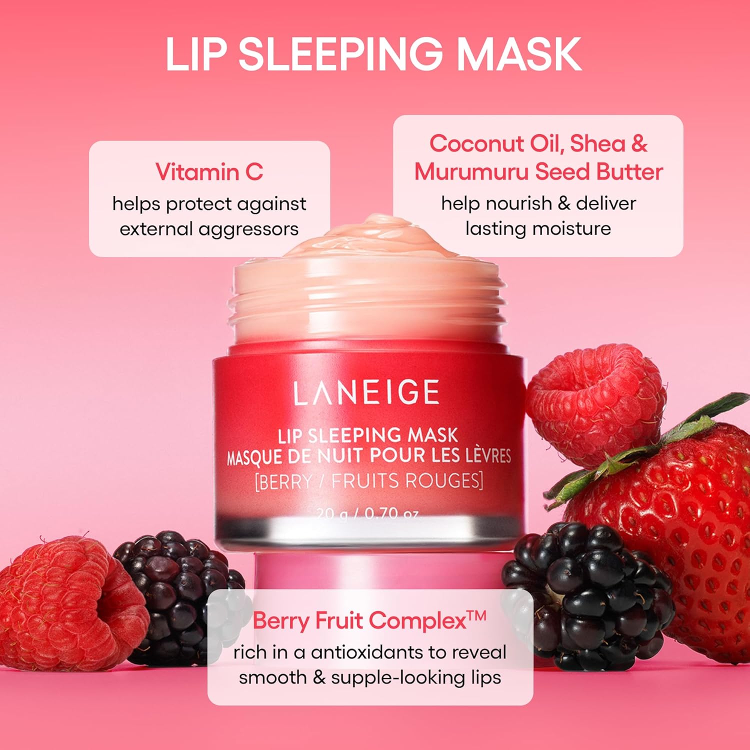 Laneige Lip Sleeping Mask EX - Berry - DaniChou-Store