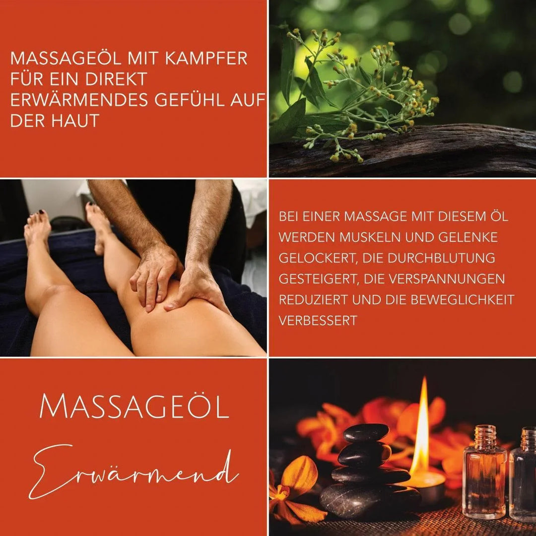 DaniChou Massageöl Wärmend 250 ml