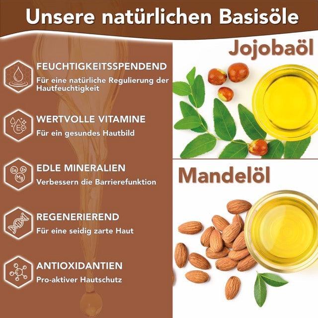 Massageöl Kokos, 250ml mit Jojobaöl &amp; Mandelöl - DaniChou-Store