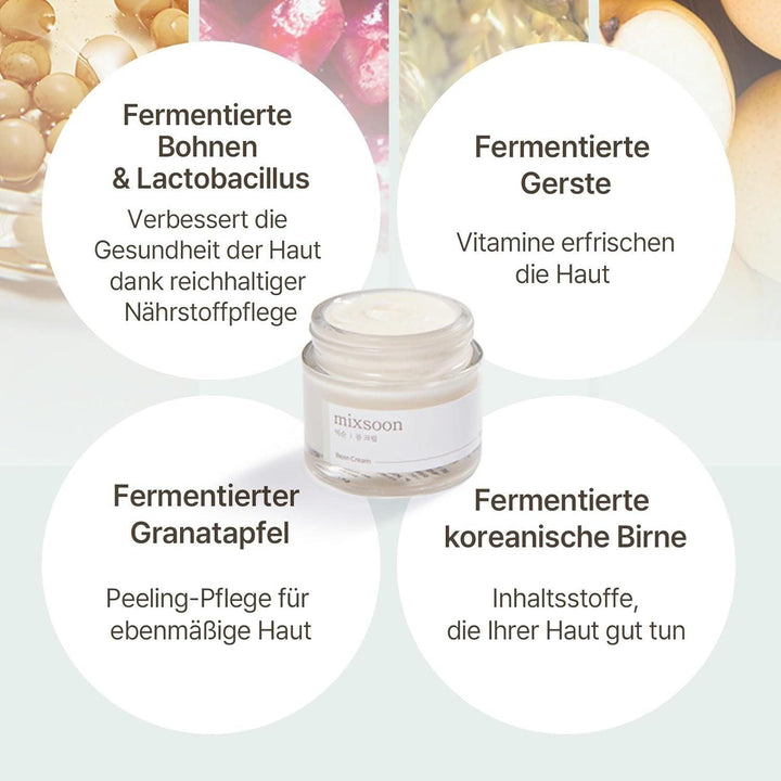 Mixsoon Soja Ferment Creme - Feuchtigkeitsspendende Gesichtscreme 50ml - DaniChou-Store