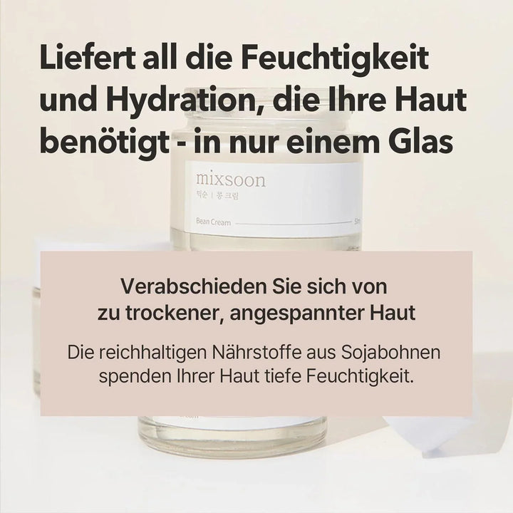 Mixsoon Soja Ferment Creme - Feuchtigkeitsspendende Gesichtscreme 50ml - DaniChou-Store