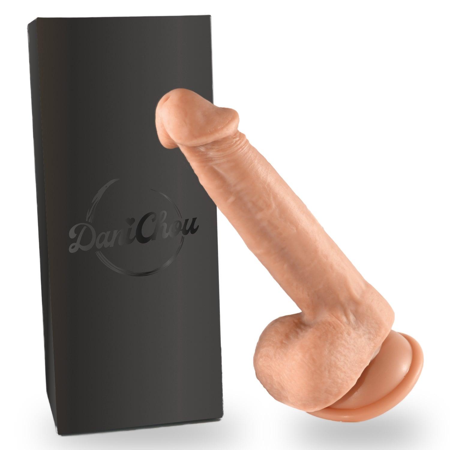 Silikon Dildo mit Saugnapf, Ø 4 cm, Einführlänge 16 cm - DaniChou-Store