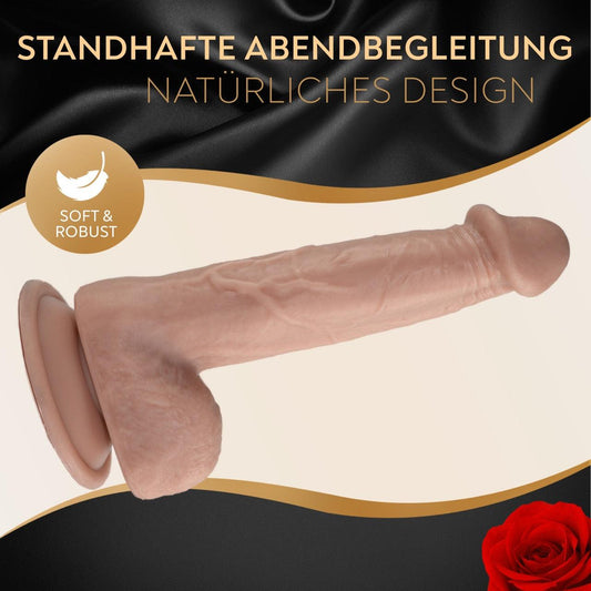 Silikon Dildo mit Saugnapf, Ø 4 cm, Einführlänge 16 cm - DaniChou-Store