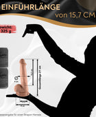 Silikon Dildo mit Saugnapf, Ø 4 cm, Einführlänge 16 cm - DaniChou-Store