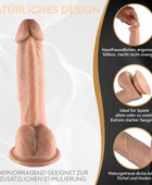 Silikon Dildo mit Saugnapf, Ø 4 cm, Einführlänge 16 cm - DaniChou-Store